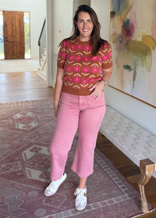 Cinnamon Florals Sweater