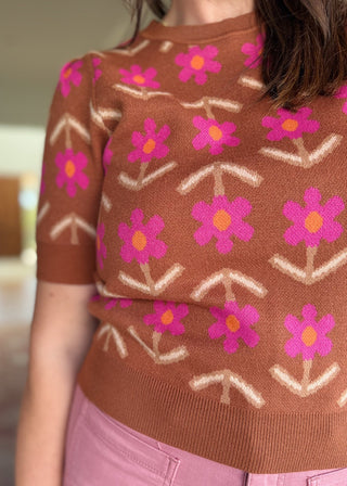 Cinnamon Florals Sweater