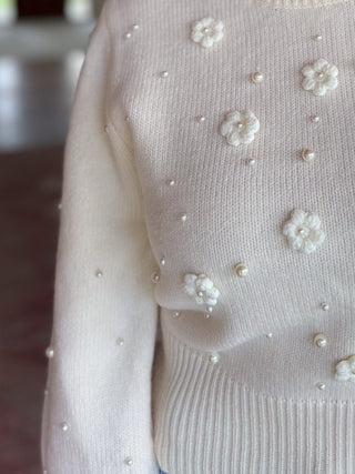 Pearl Blossoms Sweater
