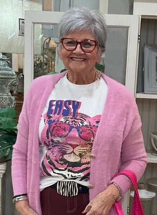 Pink & Easy Tiger Tee