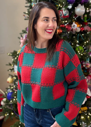 Patchwork Cheer Sweater