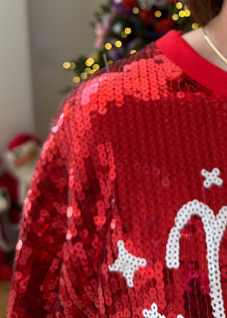 Christmas Cheer Sequined Top