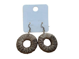 Bronzed Halo Thread Earrings