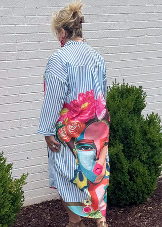 Blue Muse Shirt Dress