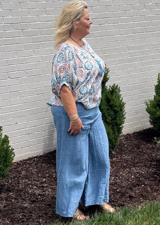 Indigo Air Linen Pants