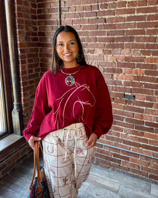 Wild Mustang Graphic Sweatshirt
