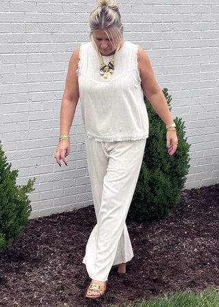 Modern Ease Wide-Leg Sleeveless Set