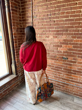 Howdy Cowgirl Print Pants