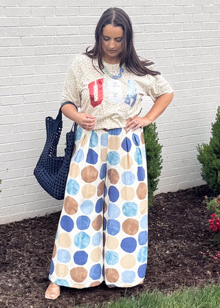 Americana Leopard Graphic Tee