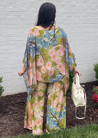 Garden Luxe Silk Pants