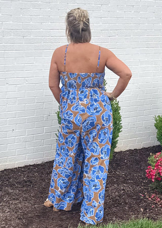 Wildflower Charm Ruched Jumpsuit