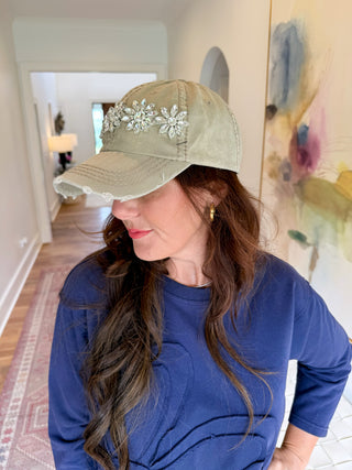 Bejeweled Bloom Cap