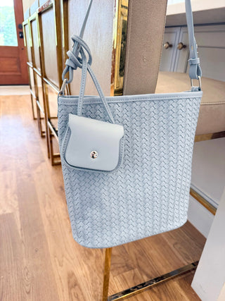 Woven Cloud Shoulder Bag Set