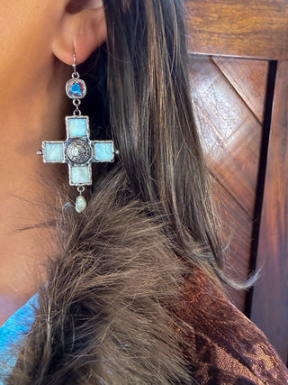 Chapel Cross Earrings