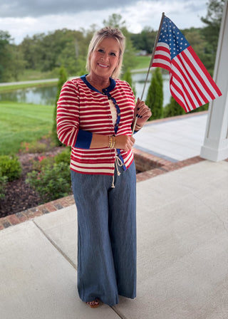 Americana Chic Cardigan