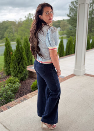 Sweet Stripe Puff Knit