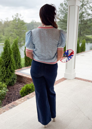 Sweet Stripe Puff Knit