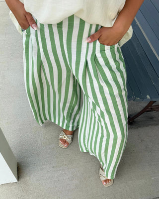 Seabreeze Stripe Wide Leg Pants
