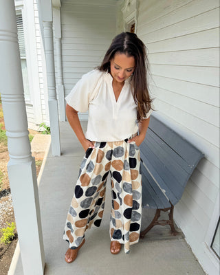 Bubble Wide Leg Pants