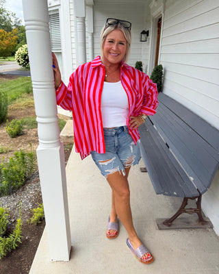 SUNNY STRIPE BUTTON DOWN