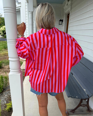 SUNNY STRIPE BUTTON DOWN