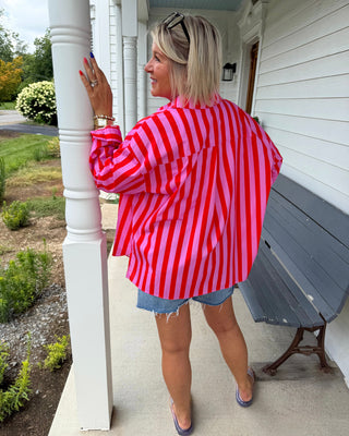 SUNNY STRIPE BUTTON DOWN