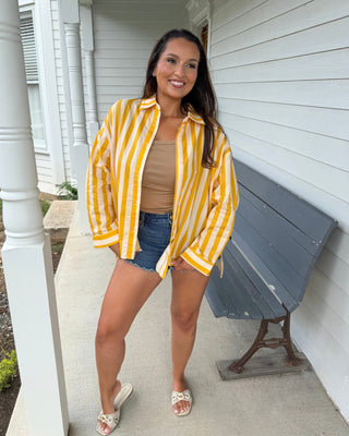 SUNNY STRIPE BUTTON DOWN