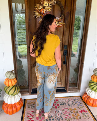Golden Bloom Pants