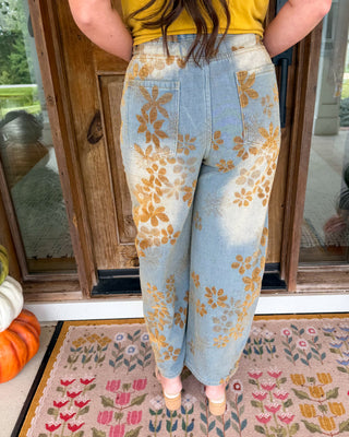 Golden Bloom Pants