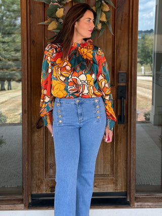 Frill and Flora Blouse