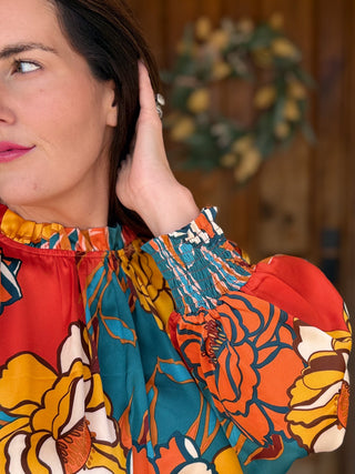 Frill and Flora Blouse