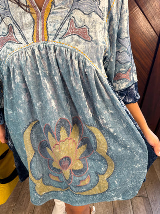 Wildflower Velvet Dress