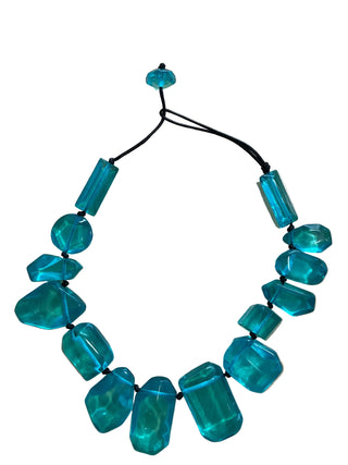 Modern Mosaic Resin Necklace