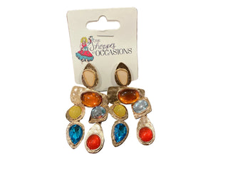 MULTI STONE EARRING